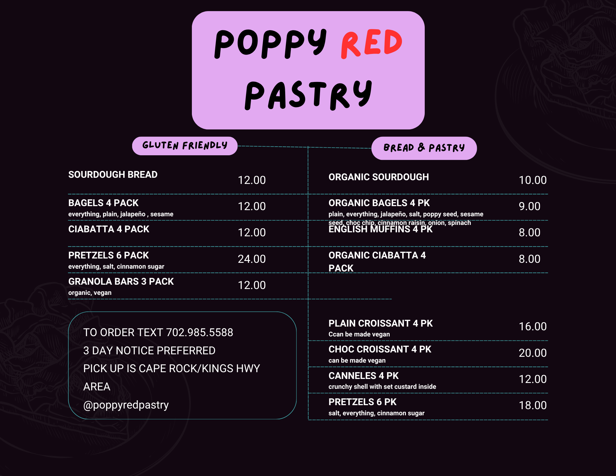Our Menu
